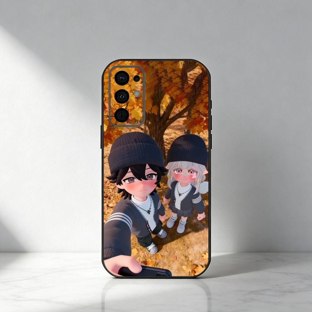 

H-Heartopia Character Wearing Print Phone Case For Samsung S25,S24,S21,S22,S23,S30,Ultra,S20,Plus,Fe,Note,5G Black Cover Samsung S20ULTRA5G