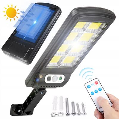 Solar Lamp 160 Led Cob Garden Motion Sensor 3 Modes Remote Control Ip65 Halogen