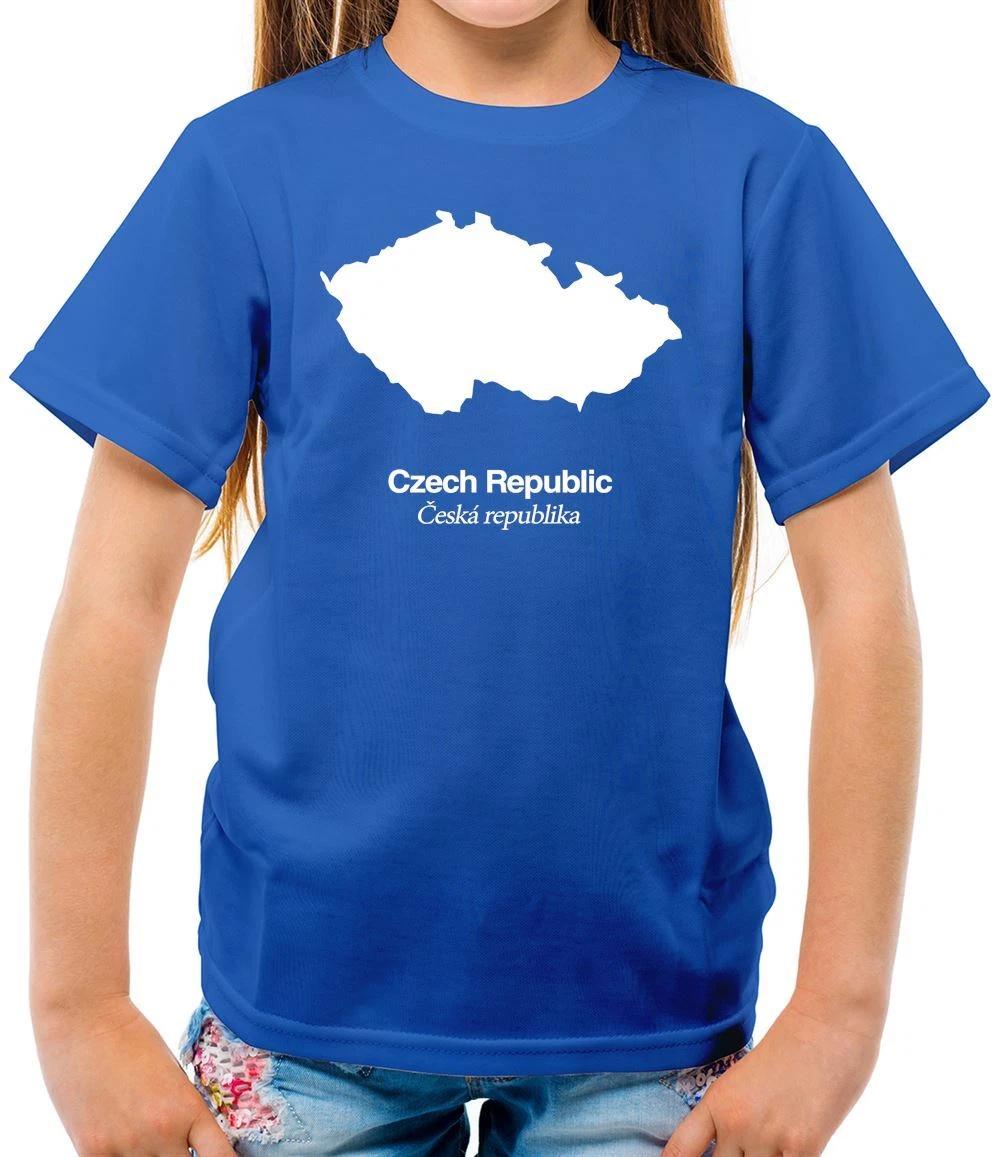 Czech Republic Silhouette - Kids T-Shirt - Country Prague Love Town City 100