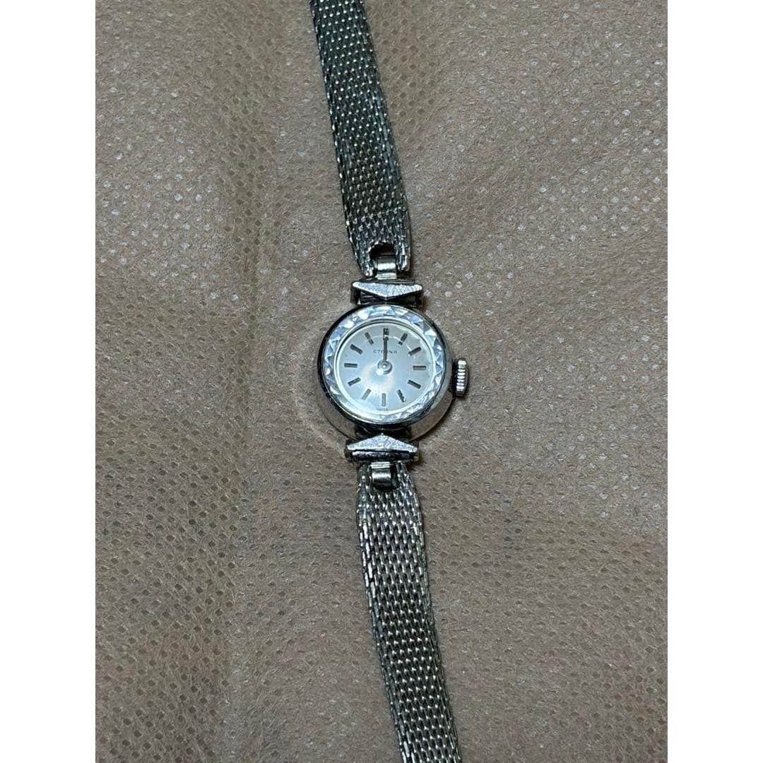 Used Eterna manual winding ladies watch cut glass