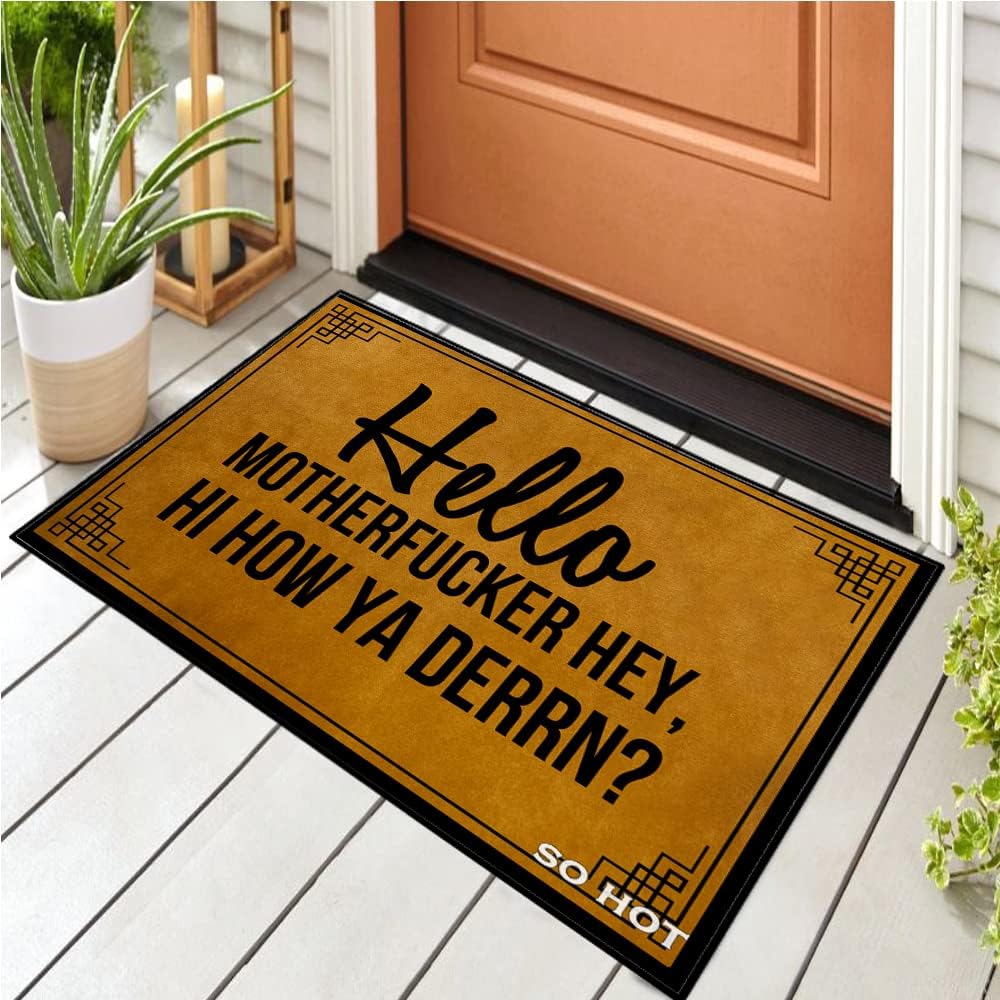 

Так жарко Смешной придверный коврик На заказ Для дома и офиса Декоративный входной коврик Сад/Кухня/Спальня 18x30 дюймов