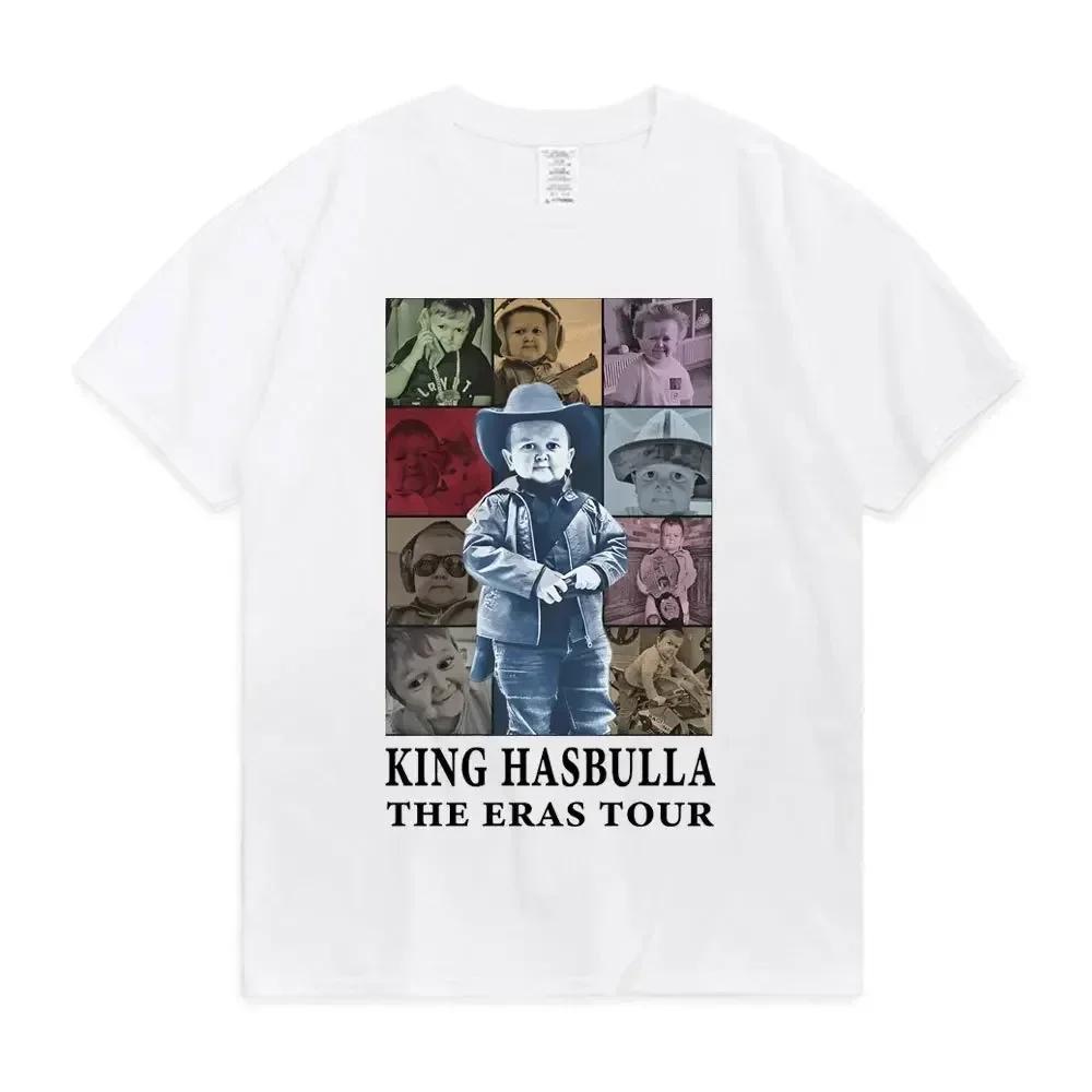 2024 Hasbulla Fighting T Shirt Mini Khabib Blogger T-Shirt Crew Neck Men Tees Retro Tops Funny Graphic Women Tshirt Streetwear