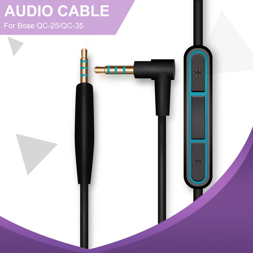 

Audio Cable ForBose QC25, 2.5 Mm To 3.5 Mm Jack AUX Male To Male Replacement Audio Cable With Mic Earphone Accessories CN