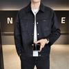 2026 Spring Men's Suede Feel Lapel Jacket - High Quality, Trendy Brand
