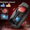 Tongue Licking & Tapping Vibrator for Men Penis Trainer 2 in 1 Male Masturbator Toy Glans Stimulator Adult Supplies Sex Toys