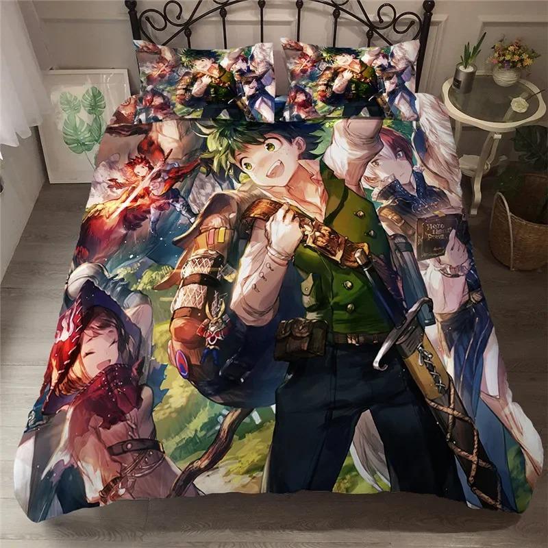 Comfortable Cartoon Pattern Bedding Set With Duvet Cover And Pillowcases King Queen Twin Sizes For All Ages