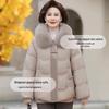 Mom's Winter Thick Cotton Coat Warm Wear for Middle-aged and Elderly Women's Cotton Jacket