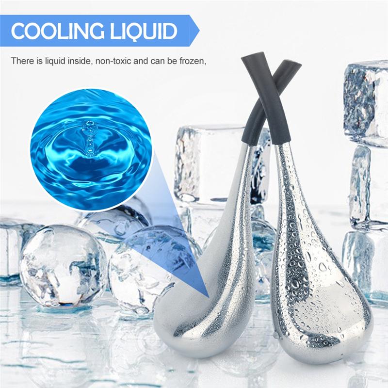 Ice Globes Spoon Massager Facial Skin Care Freeze Tool Massage Spa Ball Stainless Steel Face Beauty Roller Cooling
