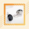 1 Pair Metal Women Earring Portable Glossy Electroplated Fashionable Ladies Wedding Party Eardrop Birthday Gift