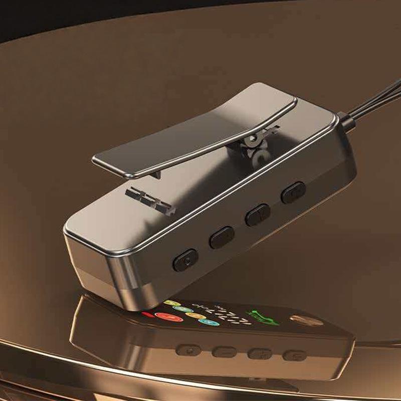 K-song Bluetooth 5.4 Stereo Earbud: Sports, Noise Reduction, Long Battery, Card Slot, Lapel Design.