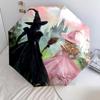 1PC Witch Princess  Automatic Umbrella - Suitable Travel Outdoor Portable Umbrella Birthday Gift Daily Essentials