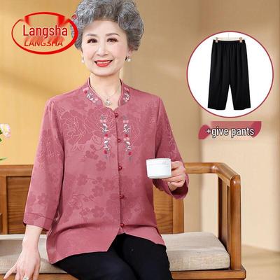Women's Summer Blouse for Elderly