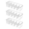 3 Pack Transparent Cable Organizer Boxes with Secure Snap Dust Cover for Organizing Tech Accessories and Small Personal Items