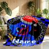 Custom Name Personalized Huggy Wuggy Print Blanket, Home Decor, Bedroom, Sofa, Camping, Couch, Gifts for Birthday ChristmasEnthusiasts