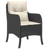 VidaXL 3-Piece Garden Dining Set with Cushions, Patio Table and Chairs, Outdoor Furniture Terrace, Modern, 3211913