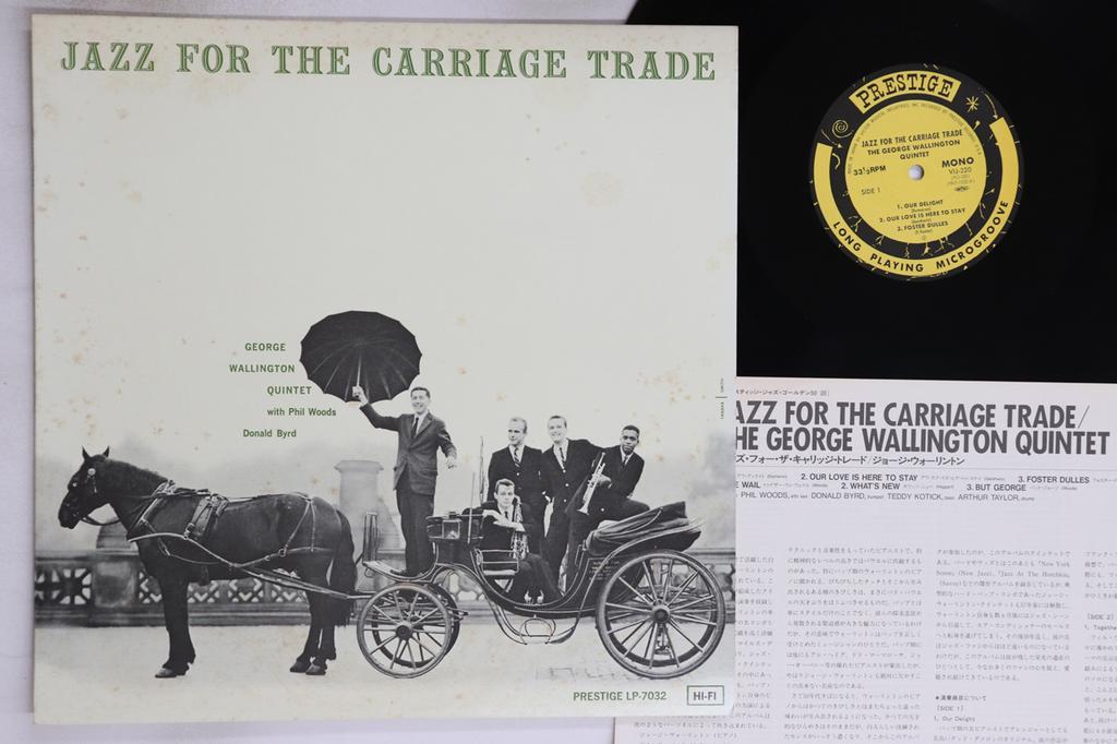 LP Record GEORGE WALLINGTON - Jazz For The Carriage Trade VIJ220 PRESTIGE 1984 Japan Jazz Used
