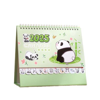 Standing Flip 2025 Desk Calendar Schedule Daily Monthly Standing Flip Monthly Calendar Planning Panda Desktop Calendar