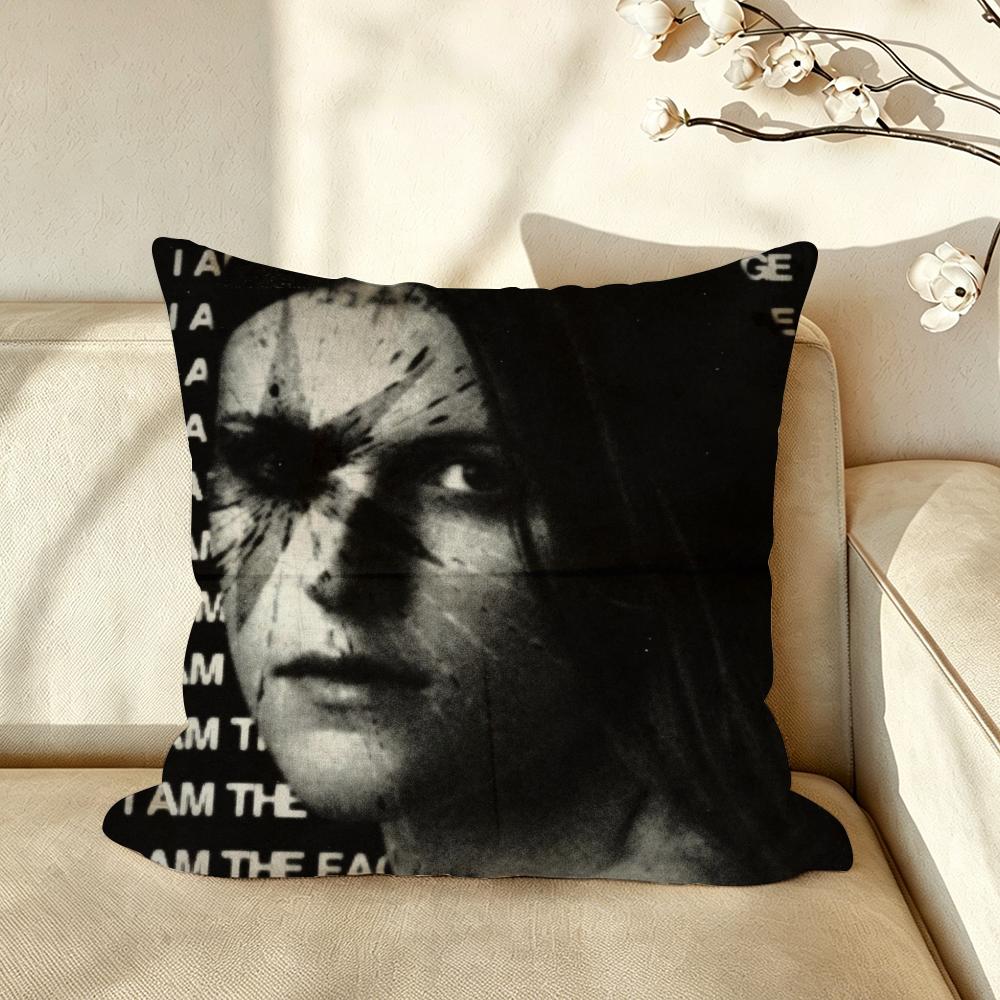Music EEthel CCain Cushion Cover Pillow Case Antidustmite Pillowcase Silky Short Plush Sofa Cushion Cover hot