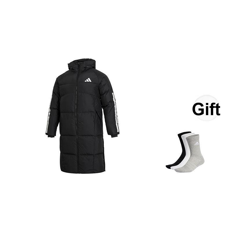 Adidas Sports Lifestyle Series Hooded Warm Long Sleeve Down Jacket Men Jackets Black JG3840