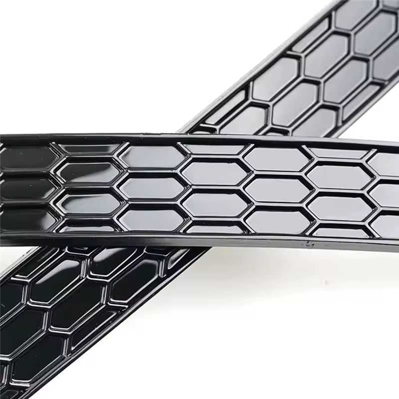 For VW Tiguan R-Line 2026-2026 ABS Black Honeycomb Style Rear Bumper Fog Light Lamp Cover Trims Car Auto Accessories