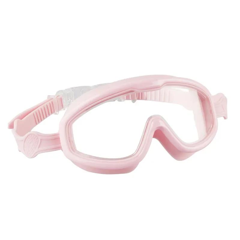 

Очки для плавания на открытом воздухе с большой оправой, водонепроницаемые и для детей, с защитой от запотевания и ультрафиолета, очки для плавания для детей 8-13 лет