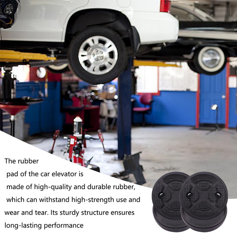 Car Hoist Lift Pads Jacking Round Arm Pads Anti-Slip Car Truck Hoist Rubber Arm Pads Heavy Duty Jacking Lift Pads For Car