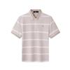Septwolves Men's Breathable Striped Short Sleeve Polo Shirt