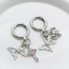 Elegant Alloy Butterfly Bows Charm Phone Charm Women's Accessory Bag Pendant Handbag Ornament Keyring for Ladies