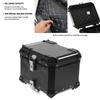 Motorbike Storage Box Top Box Tail Box Trunk Carrier Universal Black 45L Motorcycle Aluminum Top Case Tail Box Luggage