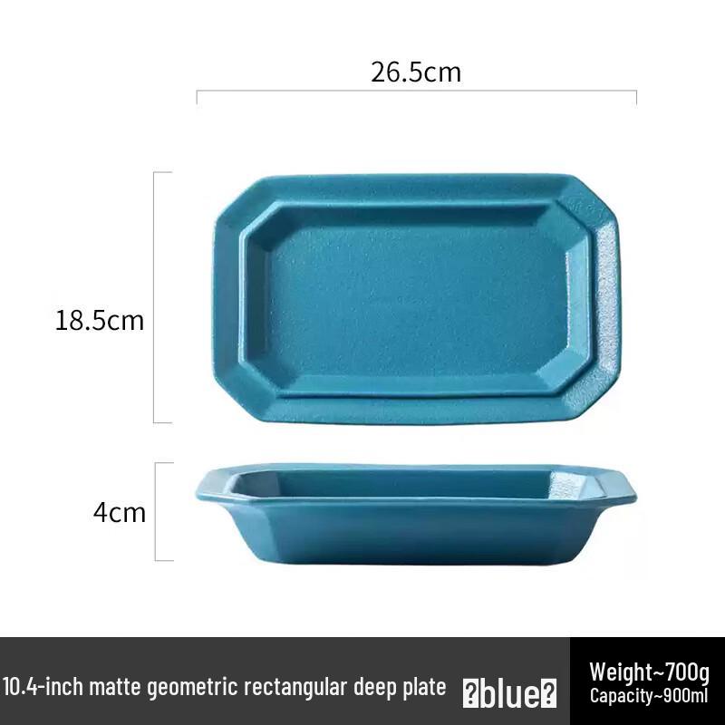 

Zhi Shi Japanese Style Rectangular 3-Compartment Ceramic Dumpling Plate