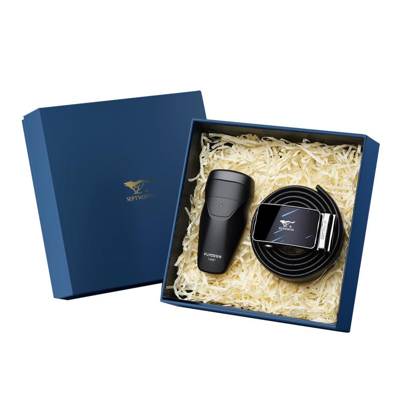 

Seven Wolves Men s Belt & Flyco Shaver Gift Set 120cm -130cm