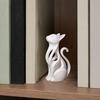 3D Printed Hollow Cat Figurine, Modern Abstract Sitting Kitten Statue, Artistic Animal Sculpture for Home Decoration, Gift for Cat Lovers