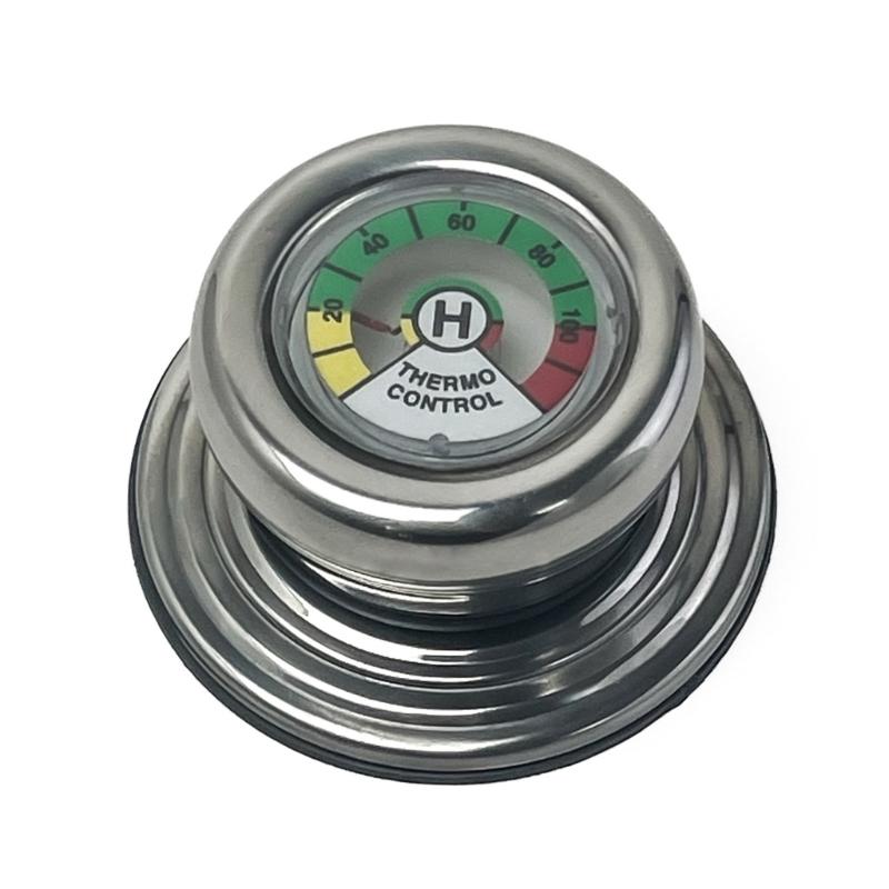 Heat Resistant Stainless Steel Pot Lid Thermometers Knob Easy Installation Design Accurate Temperature Control