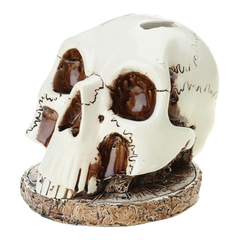 Halloween Decoration Skull Bone Statue Sculpture Cutter Holder Festival Desk Decors Holiday Ornament Skeleton Stand Dropshipping
