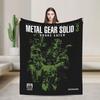 Metal Gear Solid Game  Blanket  Super Warm Print Plush Throw Blanket For Outdoor Travel Flannel Bedspread Bed Cover