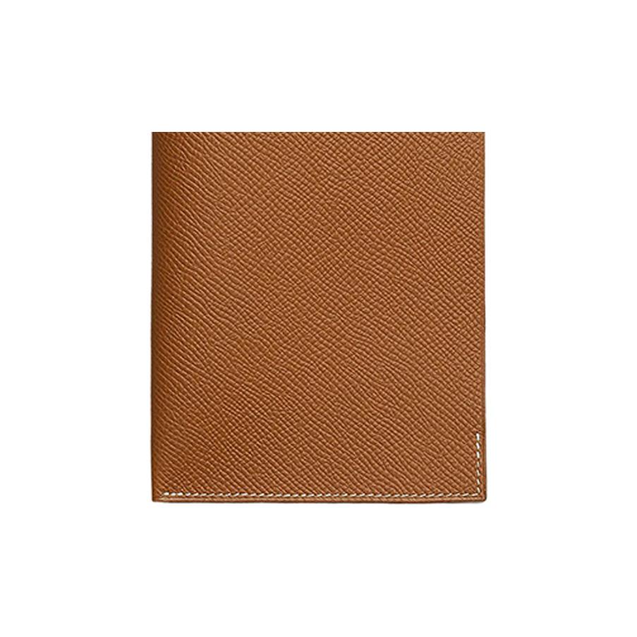 Hermes Tarmac Dot Epsom Calfskin Card Holder Passport Holder Women accessories Gold-Brown Gray-White H078483CKBB