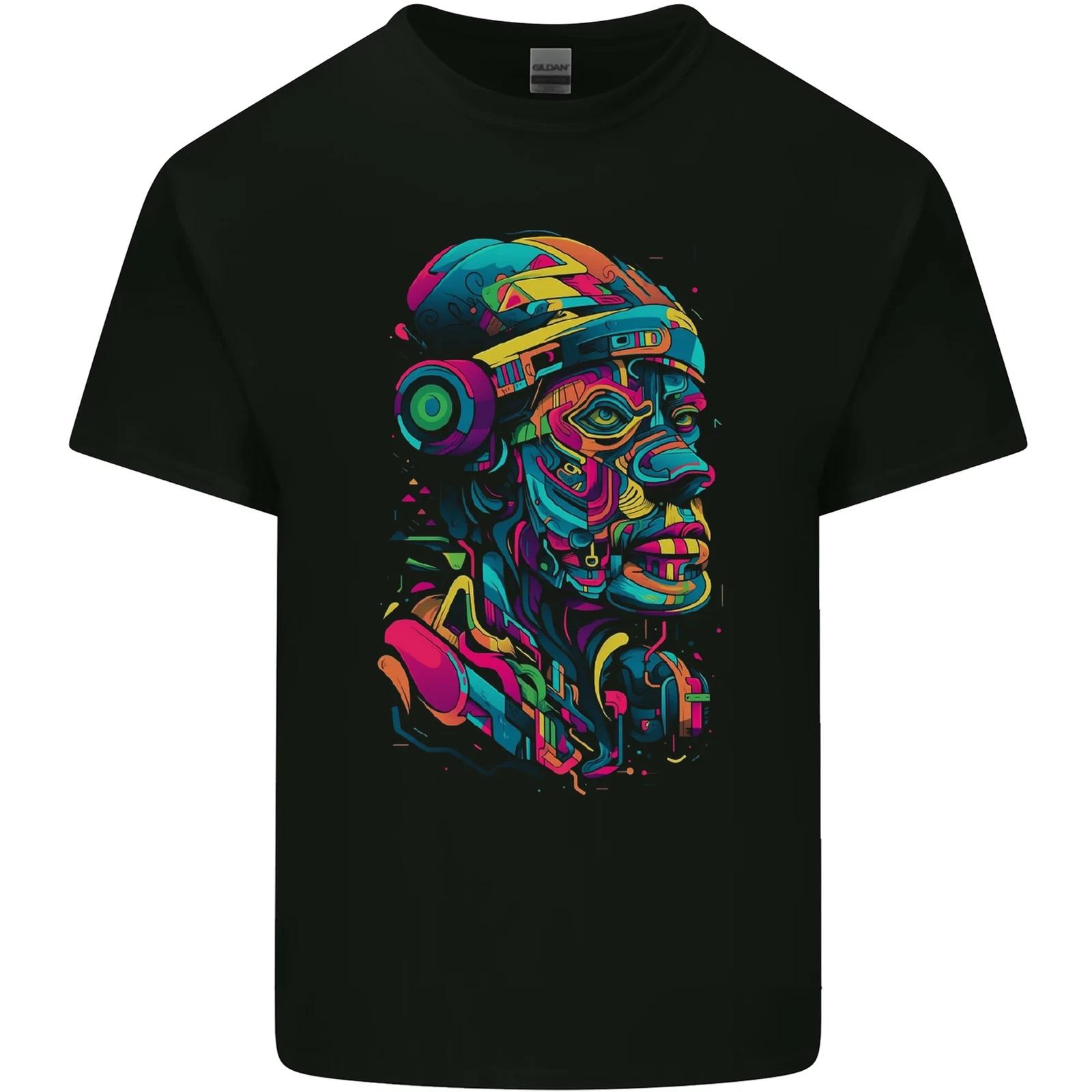 

Cool African Head With Headphones Kids T-Shirt Childrens XL
