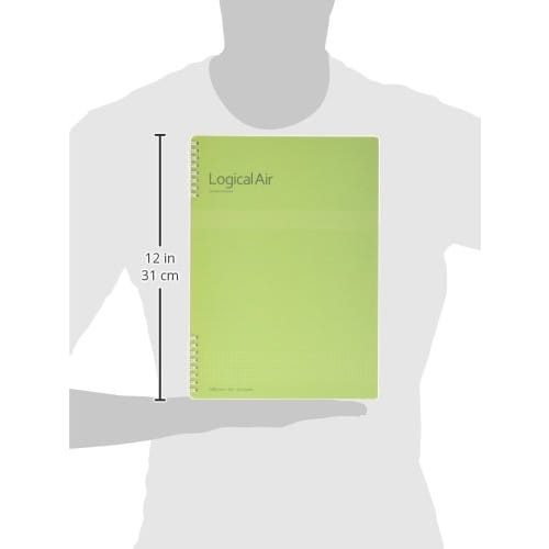 Nakabayashi Note Logical Air W Ring Notebook A4 5mm grid NW-A403S