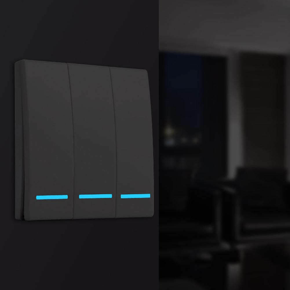 Wireless Light Switch 86 Type Wall Panel 433MHz Remote Control For LED Lamp Home Automation Electrical Outlet Parts