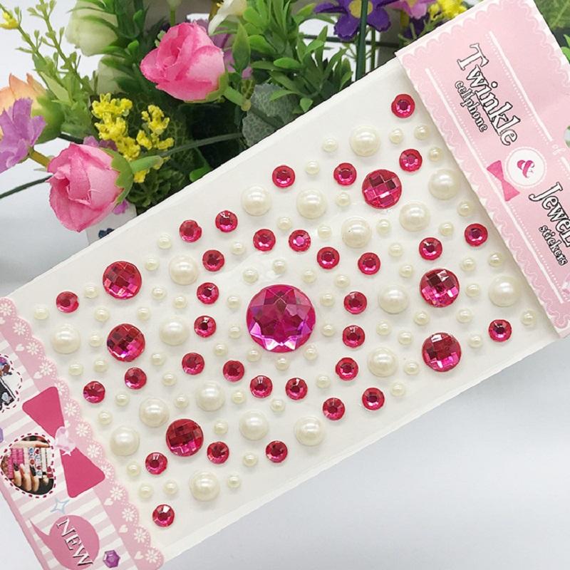 New Stickers On The Face Rhinestone Makeup Bright Face Art Sticker Children's Temporary Tattoo Rhinestone for Strasse Makeup