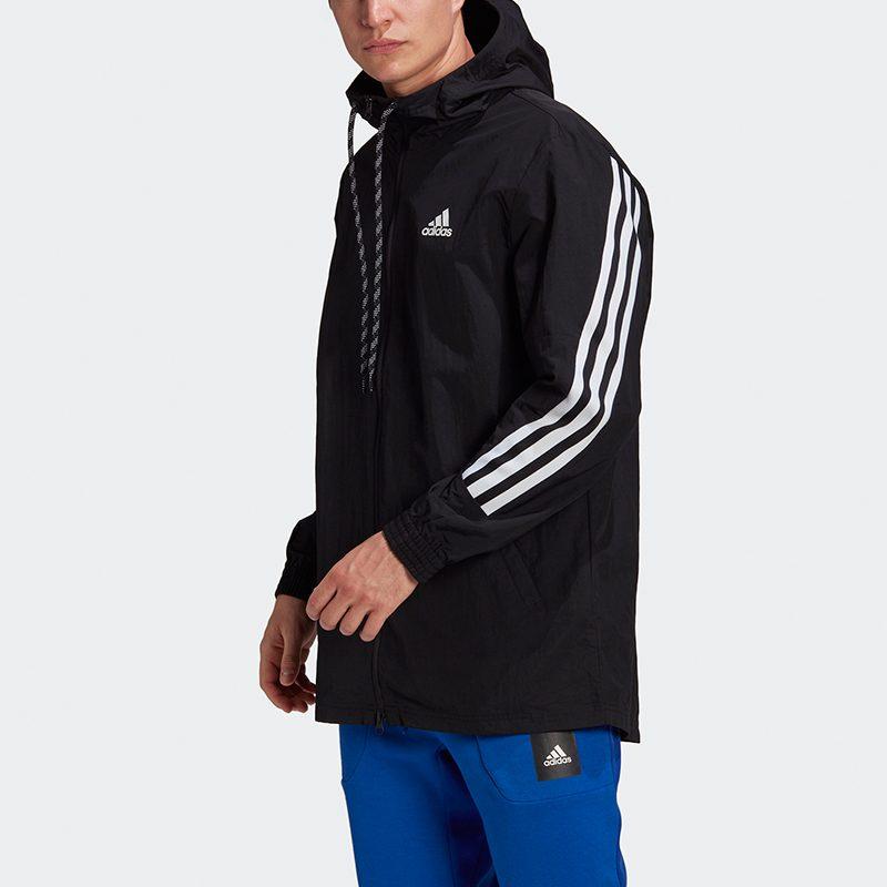 adidas Jackets Men's Black Hooded Moderate Other GM5752
