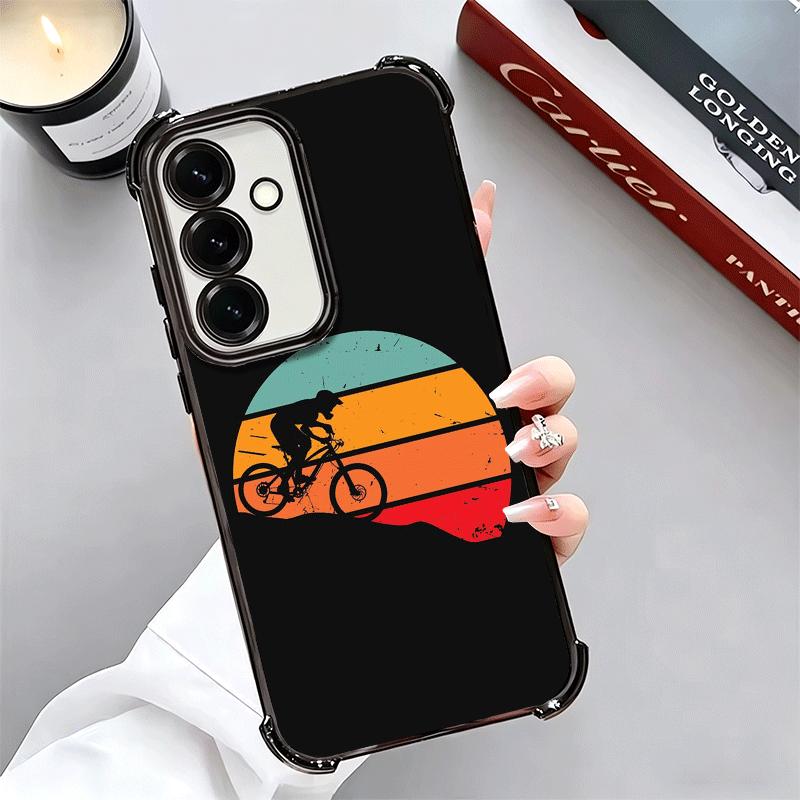 Mountain Bike Bicycle Soft Phone Case For Samsung A17 A27 A07 A37 A57 A16 A56 A15 A55 A14 A54 A13 A53 A26 A36 A25 A35 A24 A34 A2