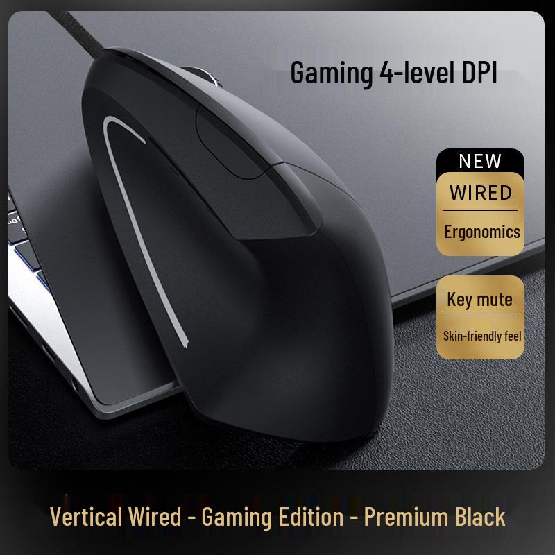 Wireless High-Comfort Ergonomic Vertical Bluetooth Mouse with Innovative Design and Durability