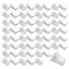 60 Pieces Self-Adhesive Clips, Adhesive Spring Clips, Wall Tapestry Clips, Multifunctional Storage Clips, for Photos, Office, School, Classroom (Singl