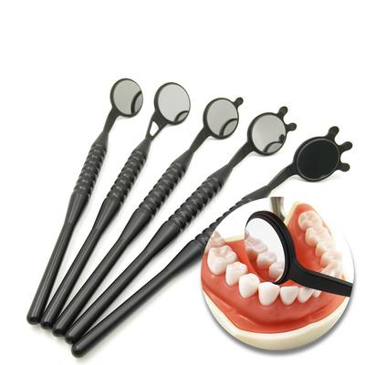 Zahnärztliches Odontoskop Frontoberflächen-Mundspiegel mit Griff Mundpflege Untersuchung Hygiene Glas Rhodiumspiegel