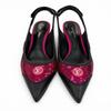 Ottime scarpe con tacco LOUIS VUITTON Sequin Logo Cerchio LV Pelle nera Donna 34 Usate