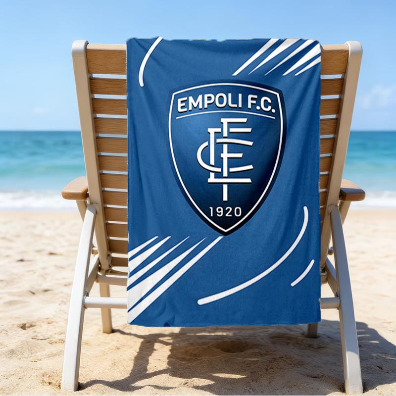 Football Empoli Crest Beach Towel - Soft, Absorbent Microfiber, Lightweight, Ideal for The Beach, Parties, Travel, Camping fan gifts