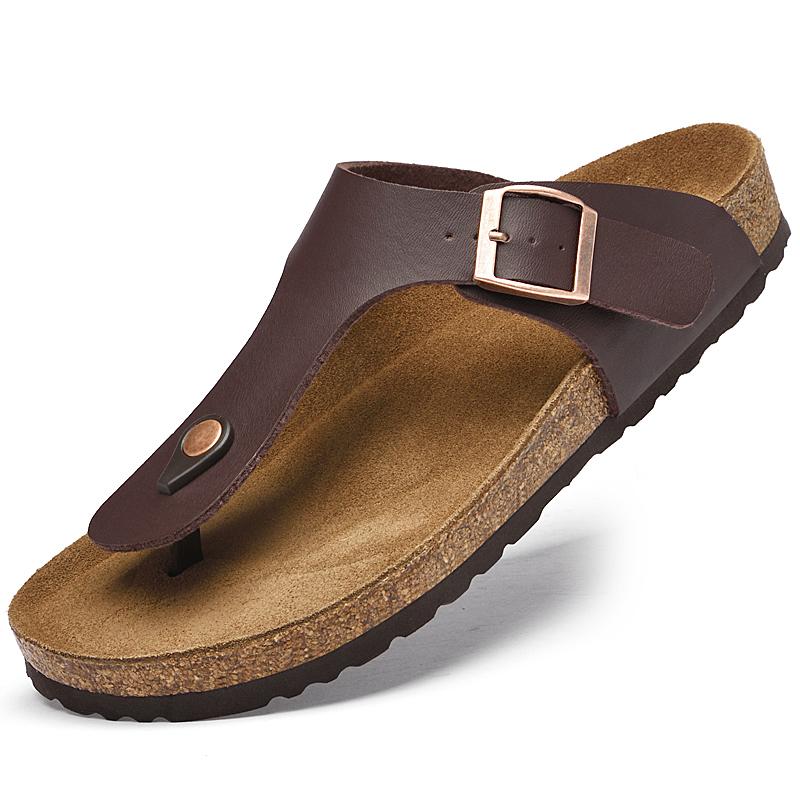 Fashion 2025 Handmade Men's Flip Flops Comfortable Soft Sole Beach Sandals Non-Slip Outdoor Slippers Lightweight Casual Shoes for Men
