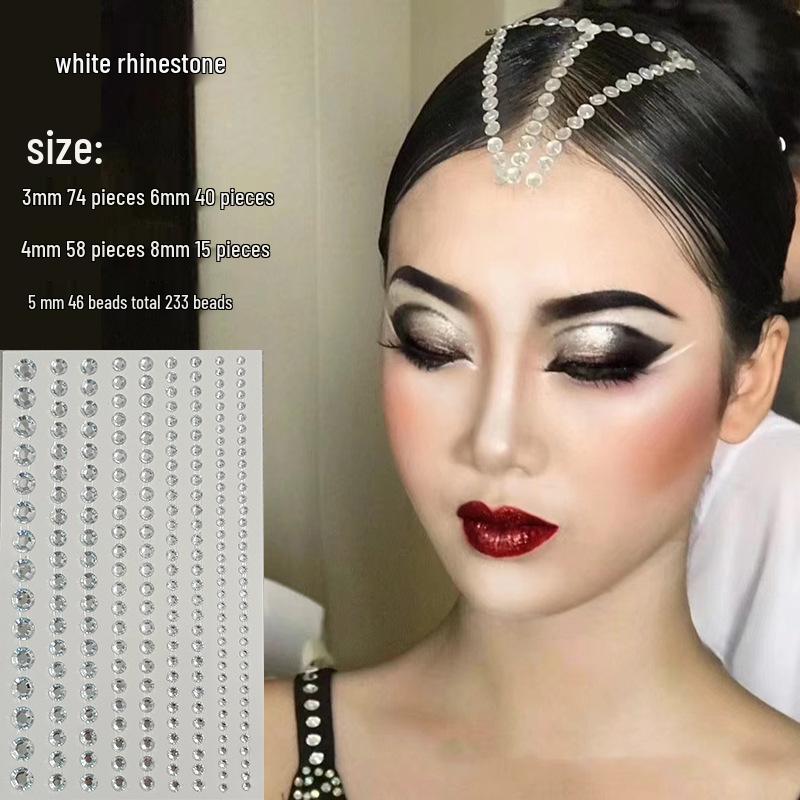 

Латиноамериканские танцы Стразы Головной убор для бальных соревнований - Самоклеящийся аксессуар для прически