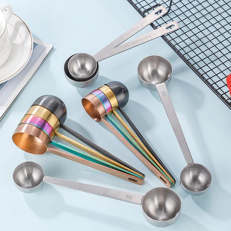 304 Stylish Dualhead Stainless Steel Measuring Spoon Set For Home And Kitchen